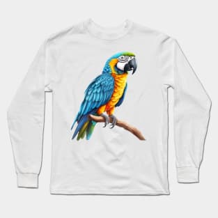 Colorful Macaw Parrot Long Sleeve T-Shirt